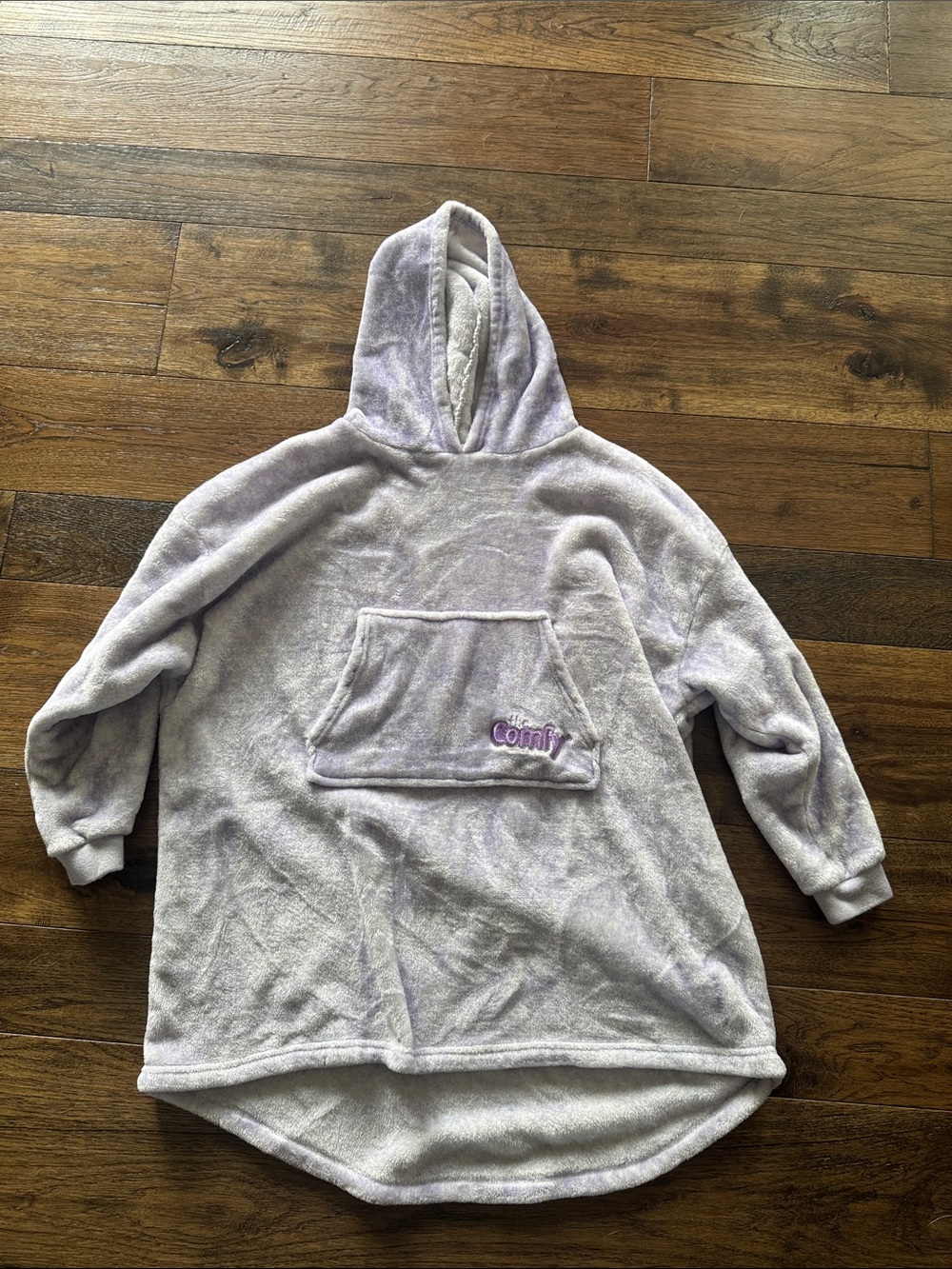 “The Comfy” Cozy Lavender 'Comfy' Hooded Plush Oversized Pullover
